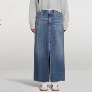 Women's Denim Maxi Skirt